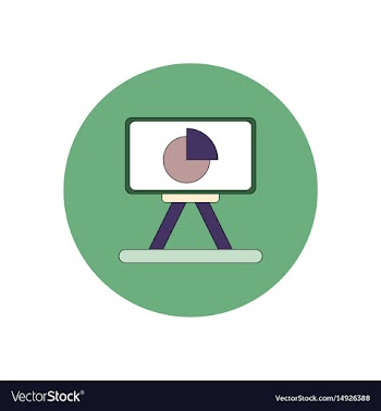 In flat design of business pie vector image