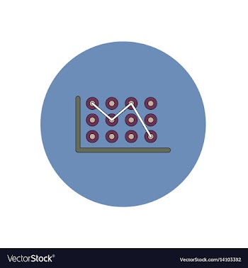In flat design of business vector image
