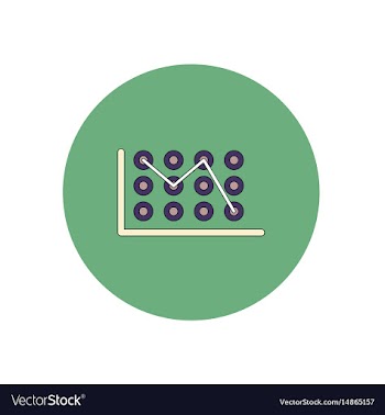 In flat design of business vector image