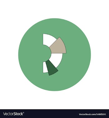 In flat design of business vector image