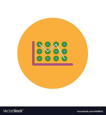 In flat design of business vector image