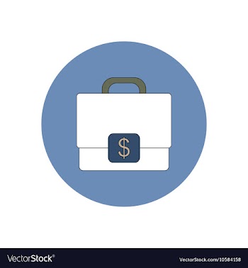 In flat design of Case with vector image