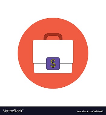 In flat design of Case with vector image