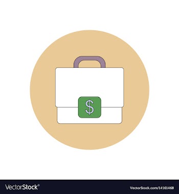 In flat design of case with vector image