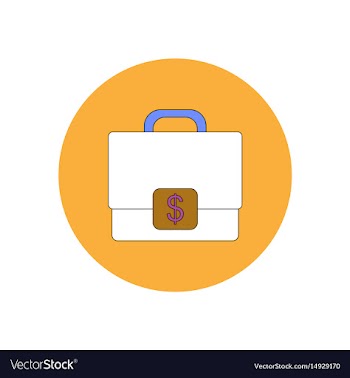 In flat design of case with vector image