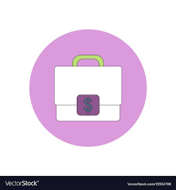 In flat design of case with vector image