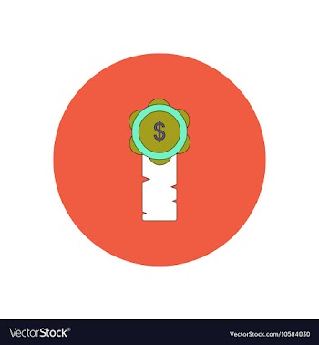 In flat design of Certificate vector image