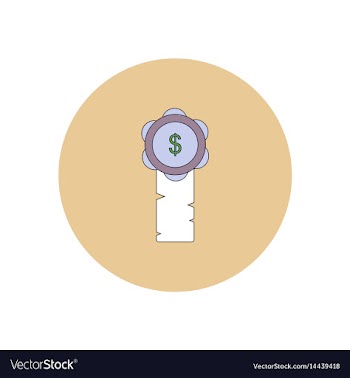 In flat design of certificate vector image