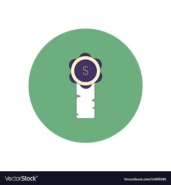 In flat design of certificate vector image