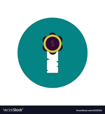 In flat design of certificate vector image