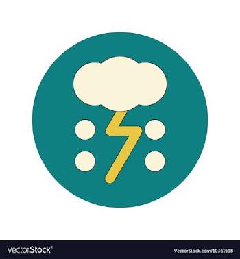 In flat design of cloud and vector image