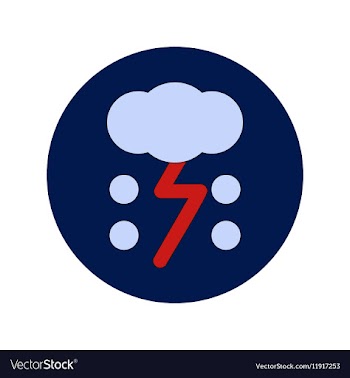 In flat design of cloud and vector image