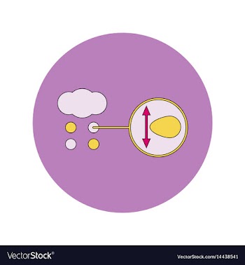 In flat design of cloud and vector image
