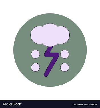 In flat design of cloud and vector image