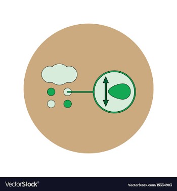 In flat design of cloud and vector image