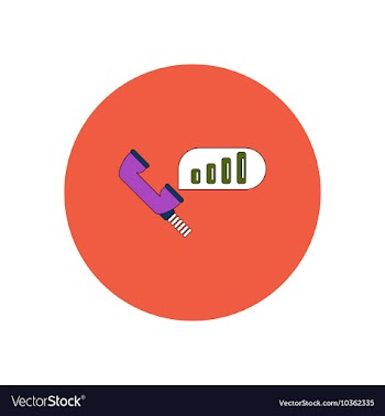 In flat design of column chart vector image