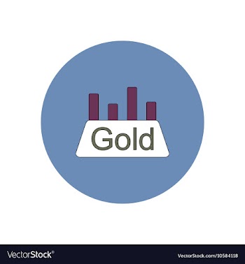 In flat design of column chart vector image