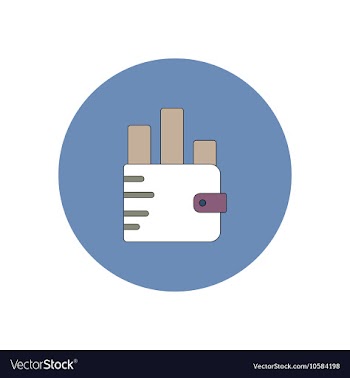 In flat design of column chart vector image