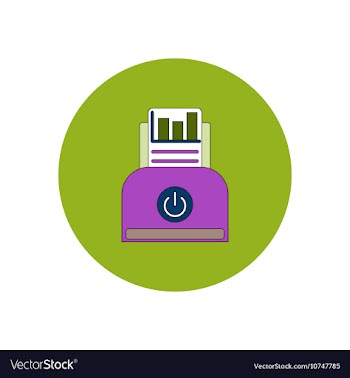 In flat design of column chart vector image
