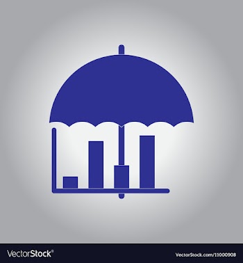 In flat design of column chart vector image