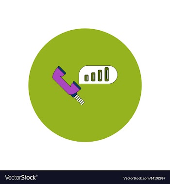 In flat design of column chart vector image