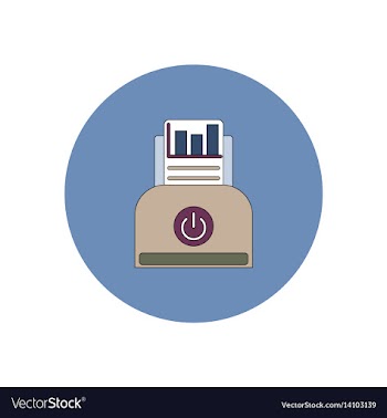 In flat design of column chart vector image