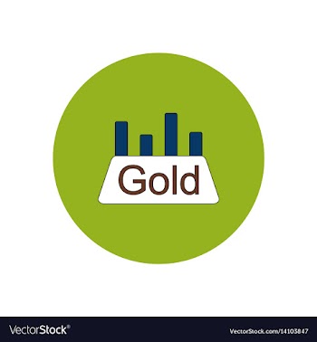 In flat design of column chart vector image