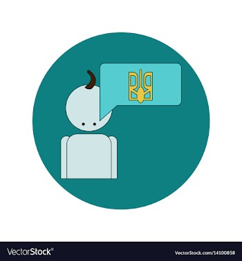 In flat design of cossack and vector image