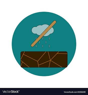 In flat design of cracked vector image
