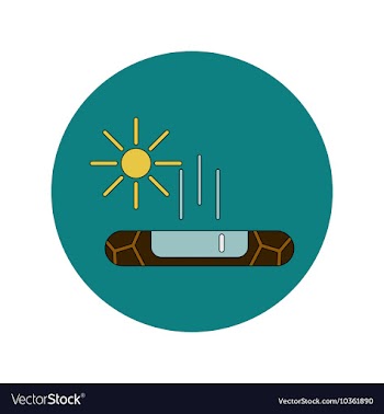 In flat design of cracked vector image