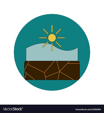 In flat design of cracked vector image
