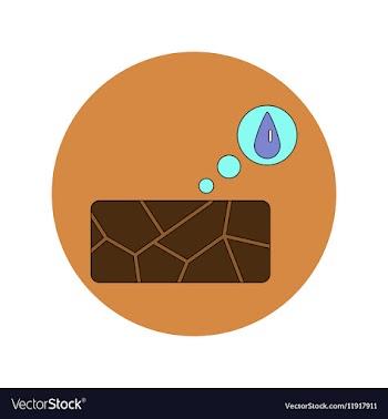 In flat design of cracked vector image