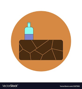 In flat design of cracked vector image