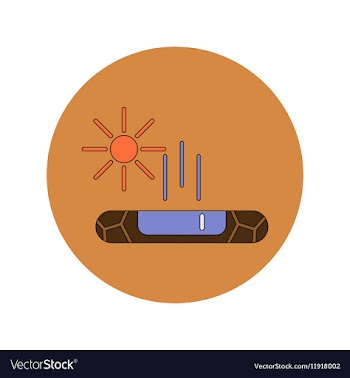In flat design of cracked vector image