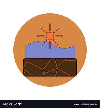 In flat design of cracked vector image