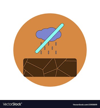 In flat design of cracked vector image