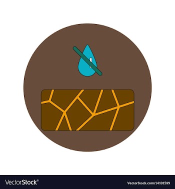In flat design of cracked vector image