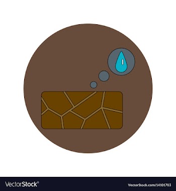 In flat design of cracked vector image