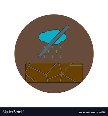 In flat design of cracked vector image