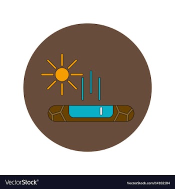 In flat design of cracked vector image