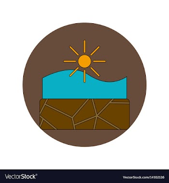 In flat design of cracked vector image
