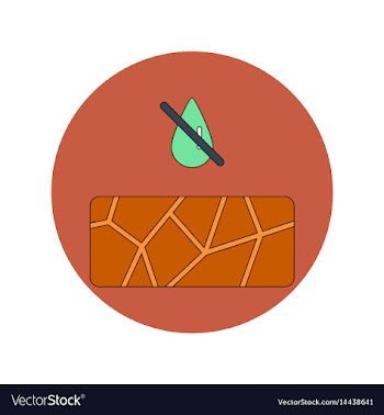 In flat design of cracked vector image