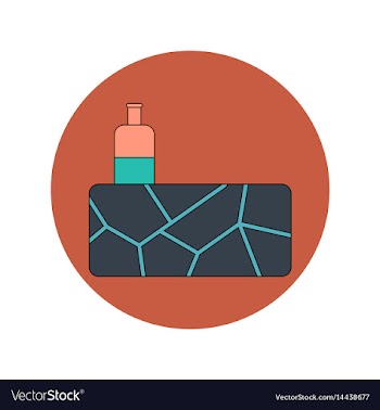 In flat design of cracked vector image