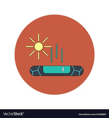 In flat design of cracked vector image