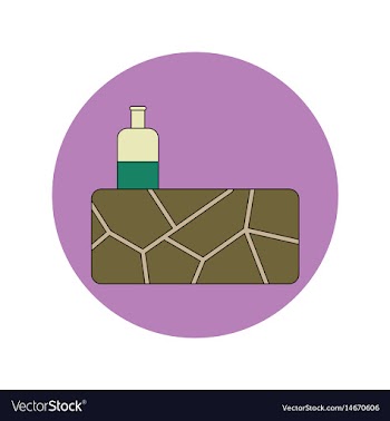 In flat design of cracked vector image