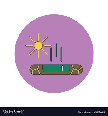 In flat design of cracked vector image