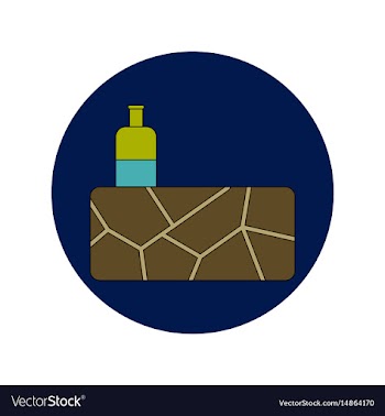 In flat design of cracked vector image