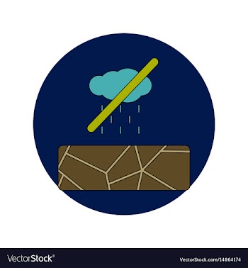 In flat design of cracked vector image