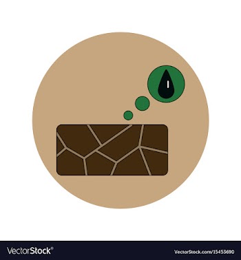 In flat design of cracked vector image