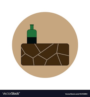 In flat design of cracked vector image